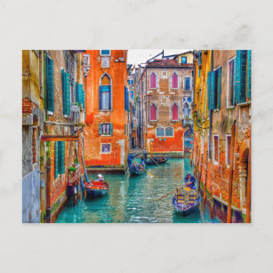 Cartão Postal Veneza Veneto, Itália, fotografia cênica de Verão