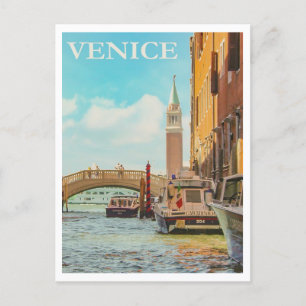 Cartão Postal Veneza, Viagem Retro