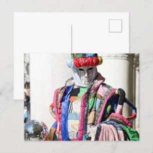 Cartão Postal Venezia Carnivale Espetacular Cores