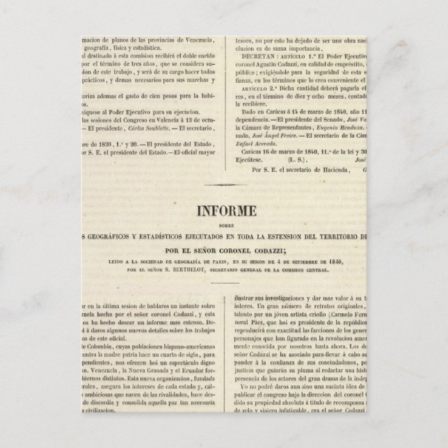 Cartão Postal Venezuela 2 (Frente)