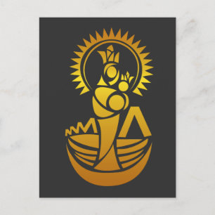 Cartão Postal Venezuela Maracaibo Virgen Chinita Chiquinquira 