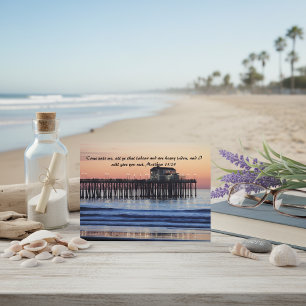 Cartão Postal Venha a Mim Versículo da Bíblia Seja Bem Rápido