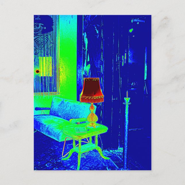 Cartão Postal Venha à minha casa... (Frente)