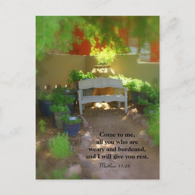 Cartão Postal Venha até mim... (Frente)