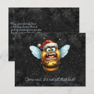 Cartão Postal Venha, não é só aquela abelha mal assustada