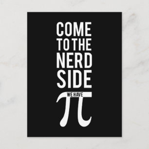 Cartão Postal Venha Para O Lado Do Nerd