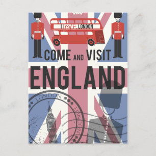 Cartão Postal Venha visitar a Inglaterra