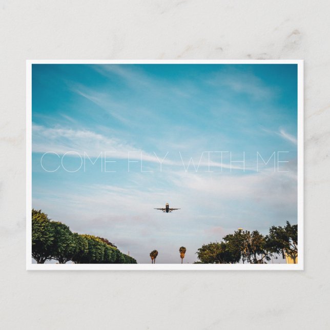 Cartão Postal Venha Voar Comigo (Frente)