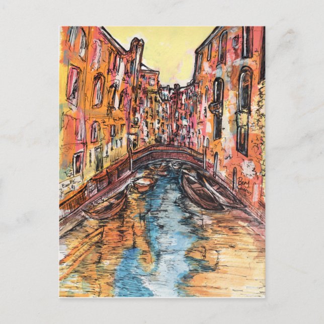 Cartão Postal Venice Canals (Frente)