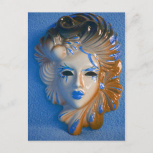 Cartão Postal Venice Carnival Mask