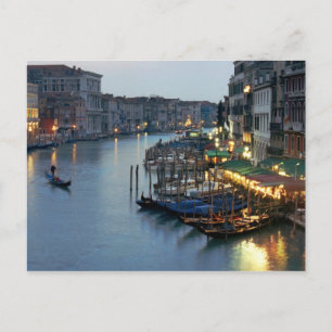 Cartão Postal Venice Evening - Grande Canal