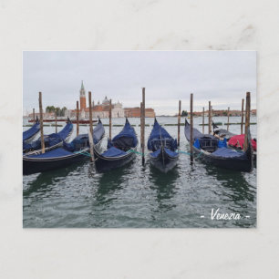 Cartão Postal Venice Gondola