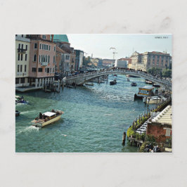 Cartão Postal venice hidrovia Veneza Itália