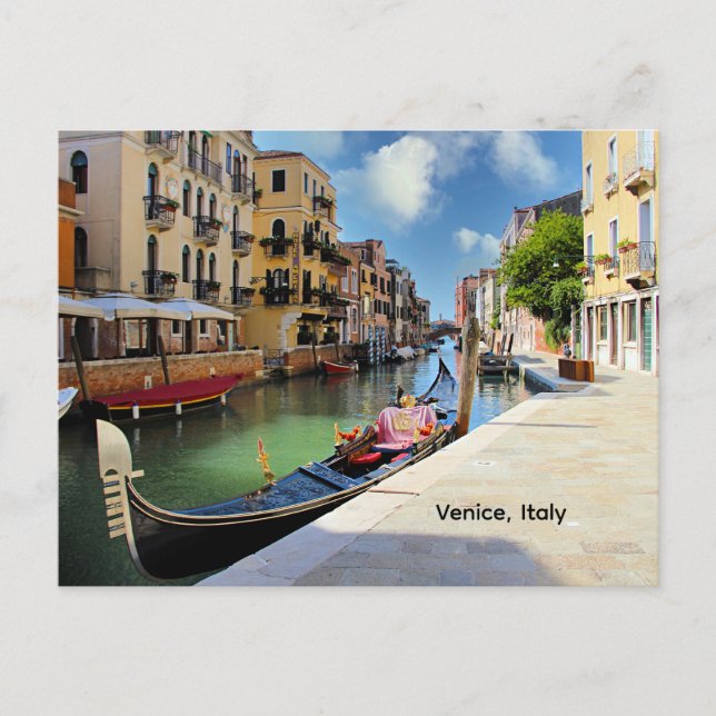 Cartão Postal Venice, Italy, scenic photograph, (Frente)