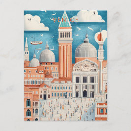 Cartão Postal Venice Italy Travel