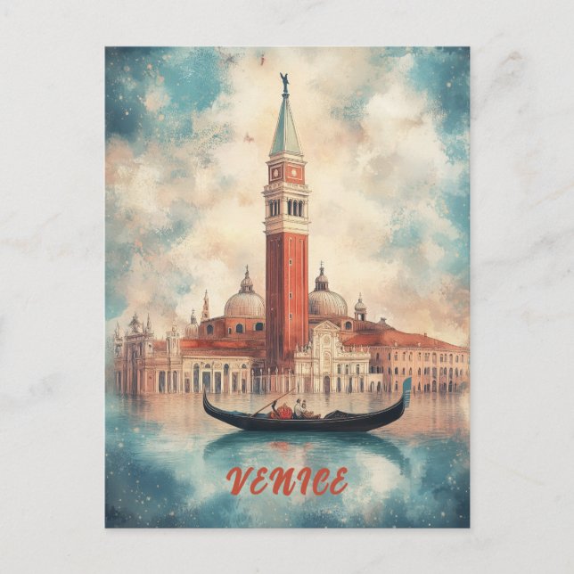 Cartão Postal Venice Italy Travel (Frente)