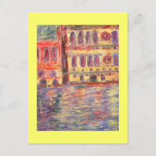 Cartão Postal venice palazzos e luz colorida