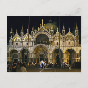 CARTÃO POSTAL VENICE SAN MARCO SQUARE BASILICA