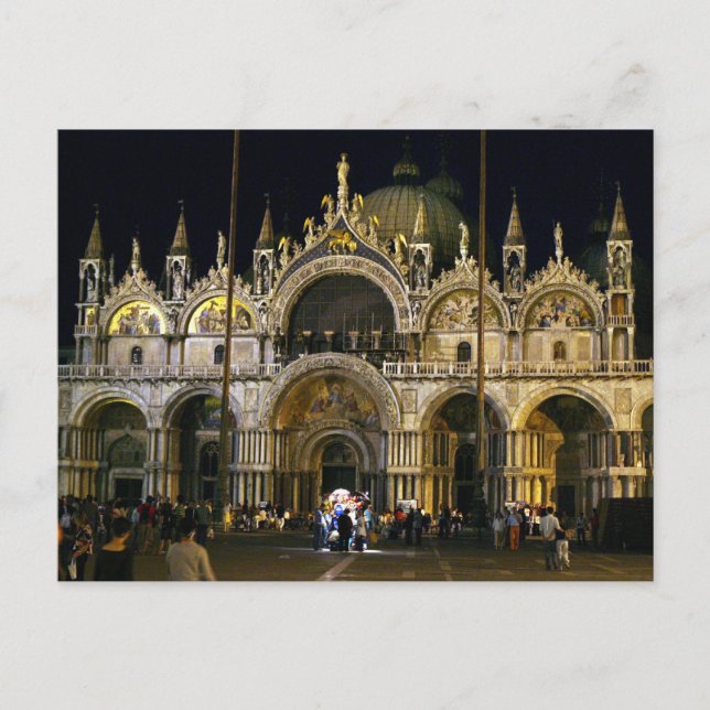 CARTÃO POSTAL VENICE SAN MARCO SQUARE BASILICA (Frente)