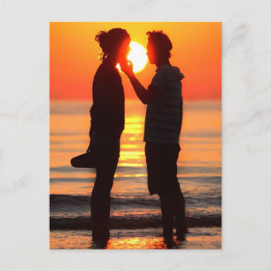 CARTÃO POSTAL VENICE SUNSET EM LIDO BEACH