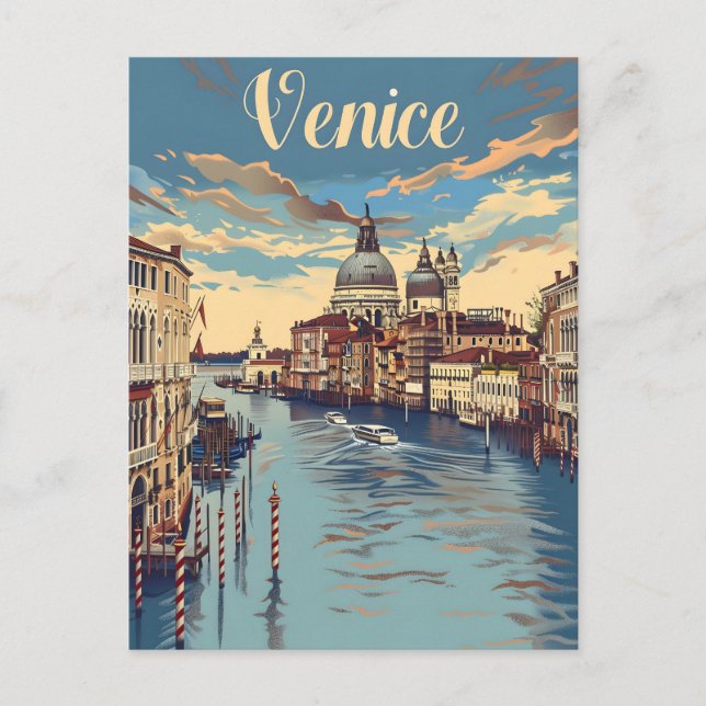 Cartão Postal Venice Vintage (Frente)