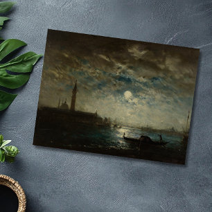 Cartão Postal Venise et le Campanile au Clair de Lune