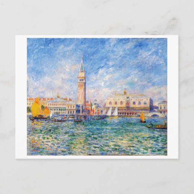 Cartão Postal Venise, Veneza, Renoir (Frente)
