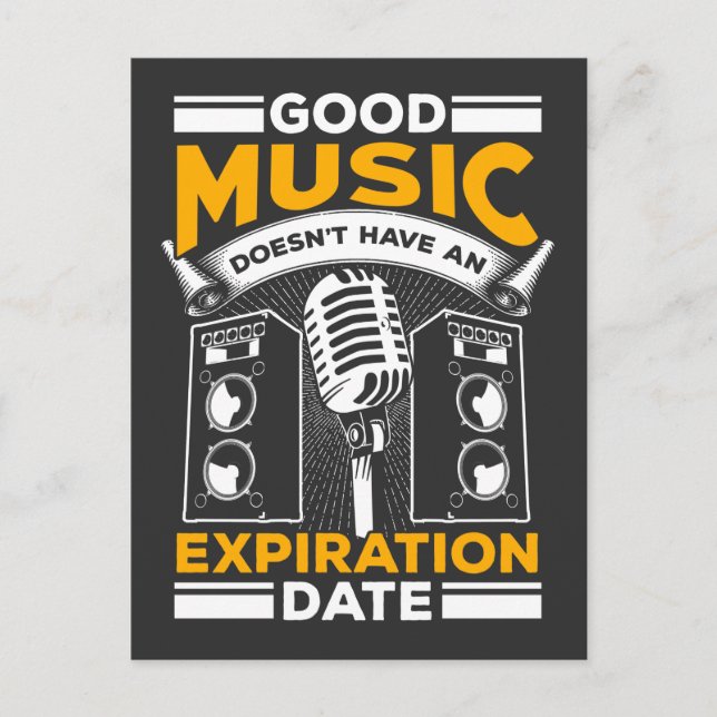 Cartão Postal Ventilador do concerto Classic Old Rock Lover Fest (Frente)