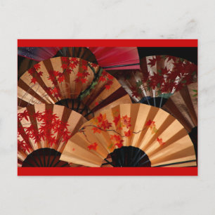 Cartão Postal Ventilador Japonês