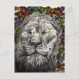 Cartão Postal Vento Sob As Minhas Asas Borboletas Leão Borboleta