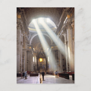 Cartão Postal Ventos de luz solar despejam através das janelas