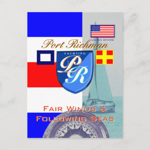 Cartão Postal Ventos Justos e Porto do Mar Seguinte Richman