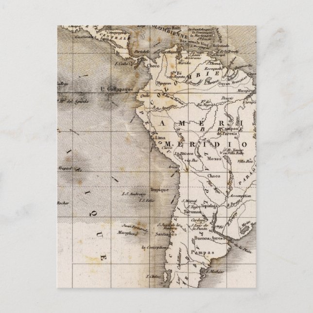 Cartão Postal Vents Amerique (Frente)