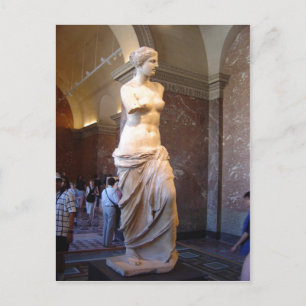 Cartão Postal Venus de Milo no Louvre Paris França David Mon