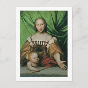 Cartão Postal Vênus e Cupido, c.1524 (óleo sobre madeira de li