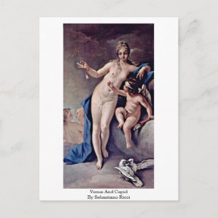 Cartão Postal Vênus E Cupido, Por Sebastiano Ricci