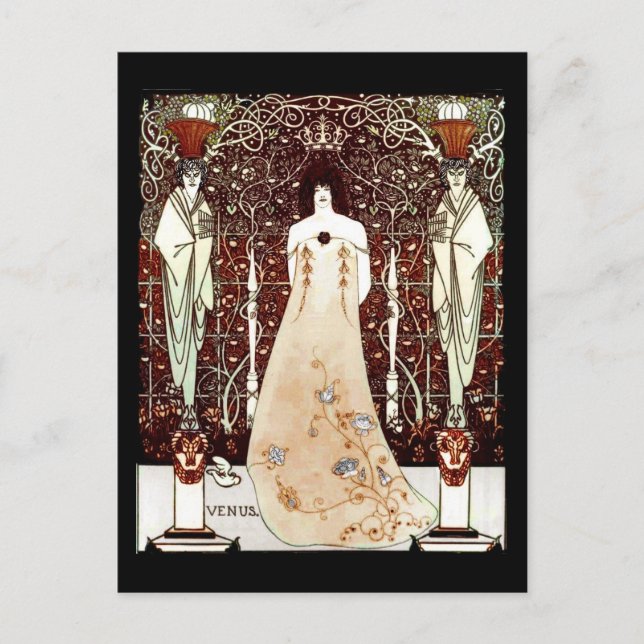Cartão Postal Vênus entre deuses terminais (Frente)