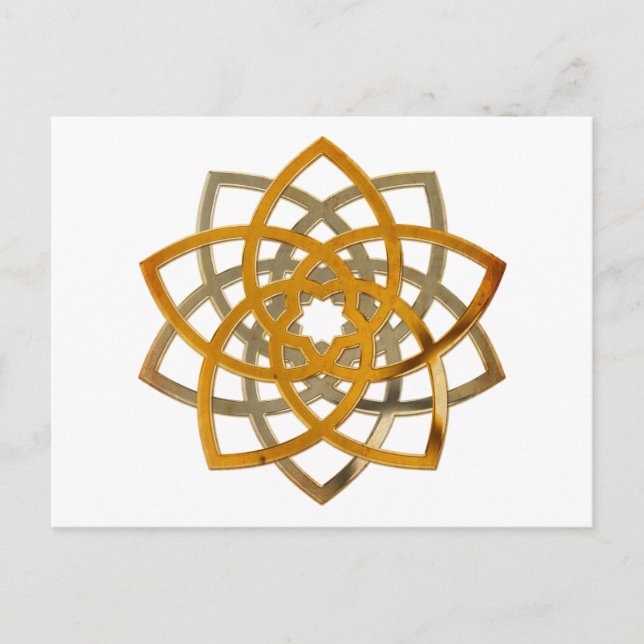 Cartão Postal Venus Flower Duo - metal antigo (Frente)