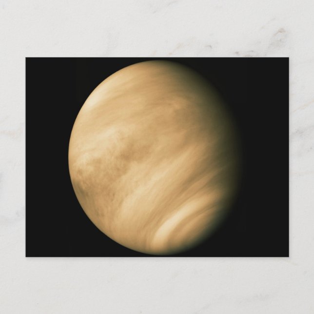 Cartão Postal VENUS por Mariner 10 Foto de voo da NASA (Frente)