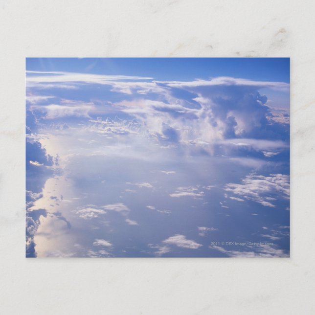 Cartão Postal Ver a nuvem dispersa acima (Frente)