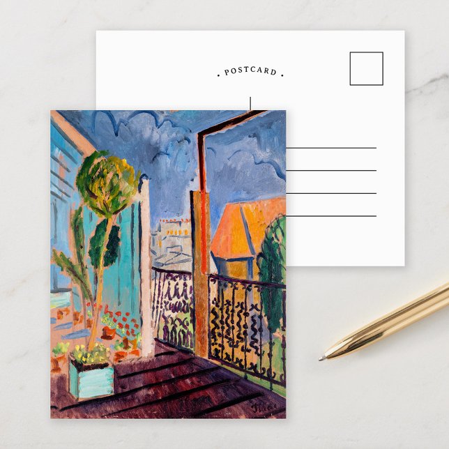 Cartão Postal Ver a partir da janela do Studio | Isaac Grünewald (Criador carregado)