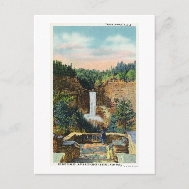 Cartão Postal Ver as quedas de Taughannock # 2 (Frente)