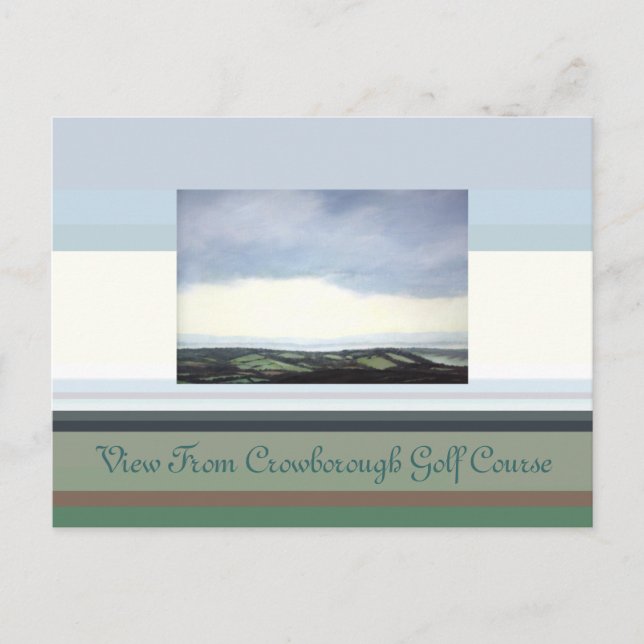 Cartão Postal Ver Do Curso De Golfe Crowborough (Frente)
