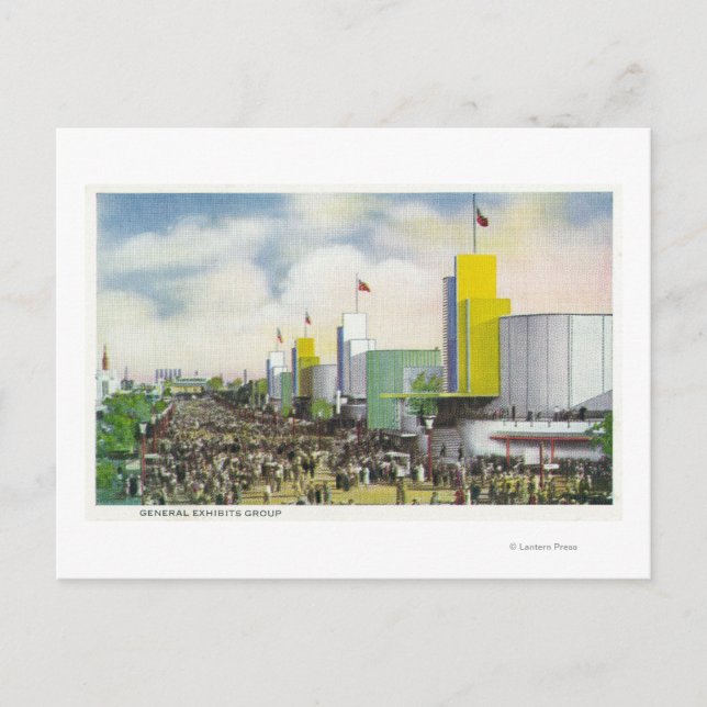 Cartão Postal Ver o Grupo de Exposições Gerais (Frente)