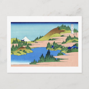 Cartão Postal Ver o Monte Fuji de Hakone, Hokusai