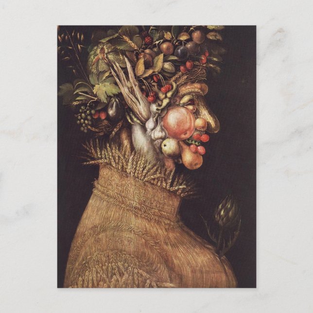 Cartão Postal Verão de Giuseppe Arcimboldo (Frente)