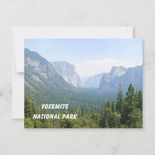 Cartão Postal Verão do Parque Nacional de Yosemite nas Montanhas