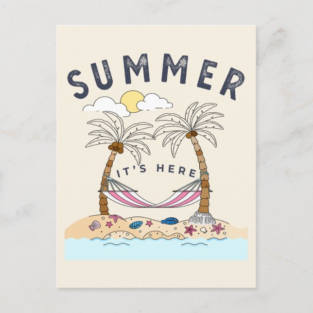 CARTÃO POSTAL VERÃO ESTÁ AQUI (Frente)