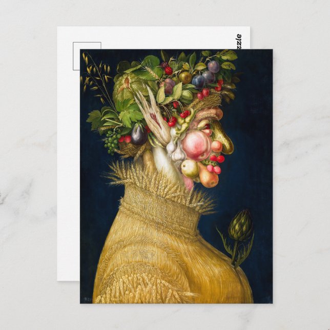 Cartão Postal Verão | Giuseppe Arcimboldo | (Frente/Verso)