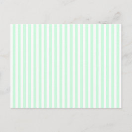 Cartão Postal Verão Menta Verde Menta Claro & Listra Branca